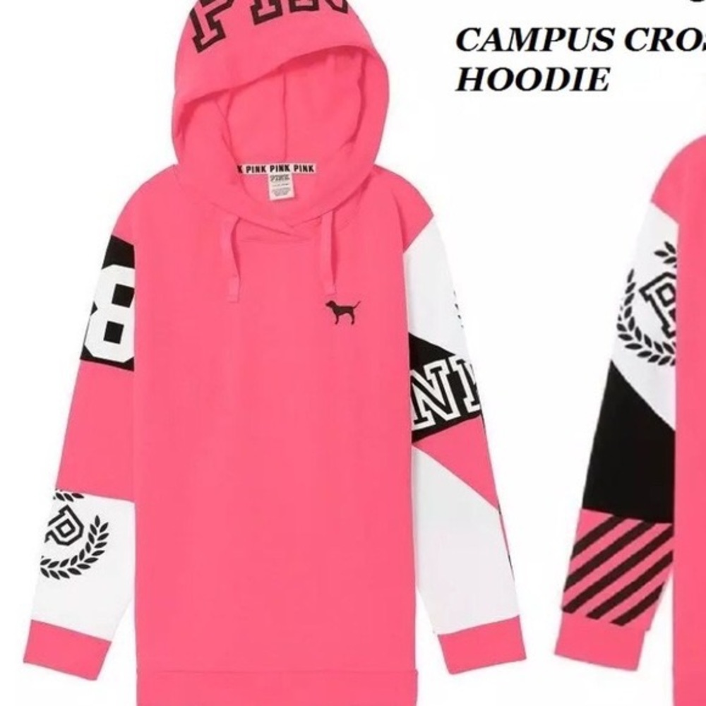 Victoria’s Secret Pink Colorblock Hoodie NIP L